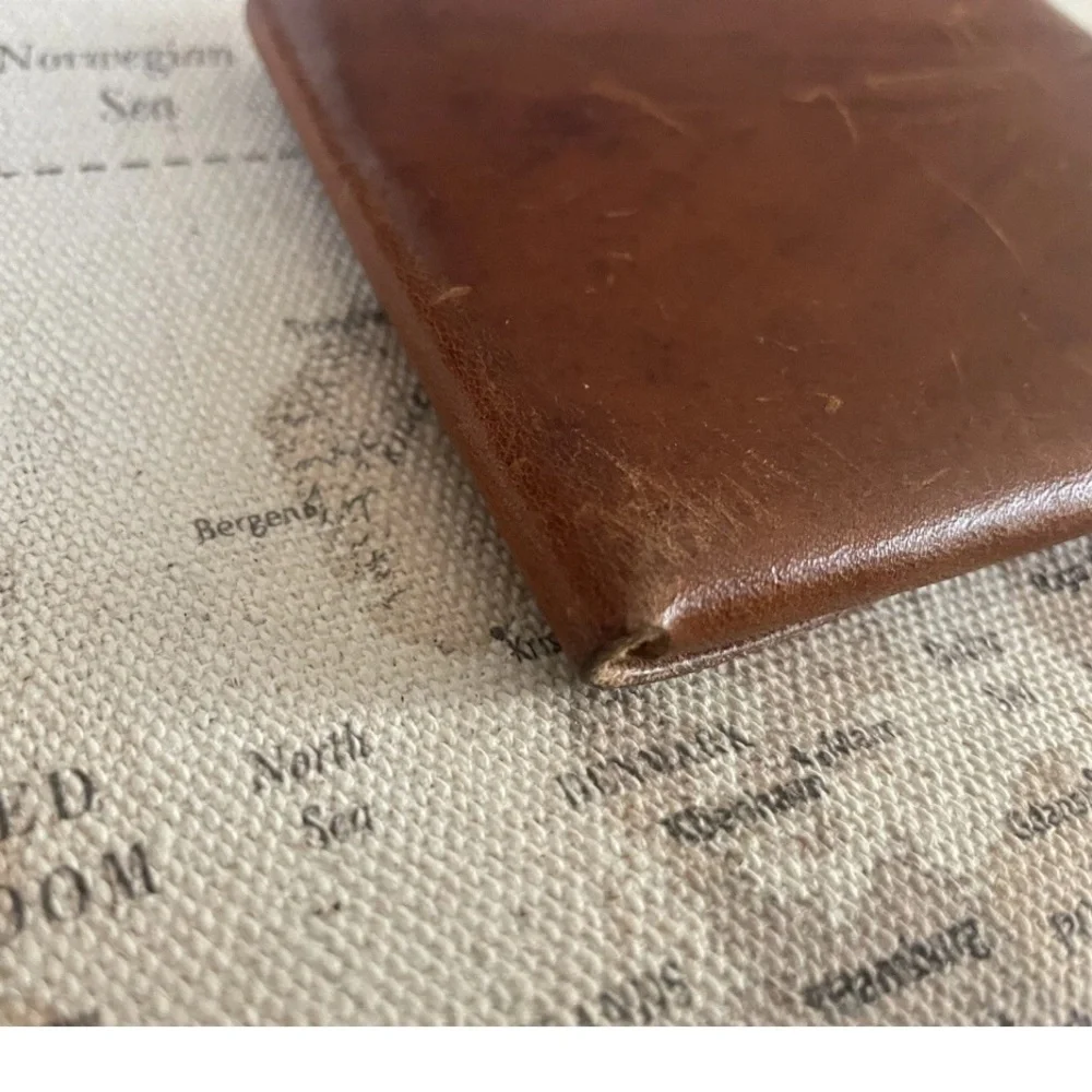 Loyal Stricklin The Johnny Wallet Tobacco Minimalist Leather Card Cash Holder